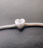 S925 Silver New Alphabet Initial Letter W Heart Charm For Bracelet and Necklace