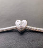 S925 Silver New Alphabet Initial Letter Y Heart Charm For Bracelet and Necklace