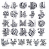 S925 Alphabet 26 Letter Initial Charms For Most Bracelet and Necklace