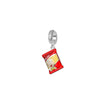 S925 Silver Cartoon Cute Candy Bag Charm Snack Bag DIY Charm For Bracelet and Necklace