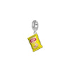 S925 Silver Cartoon Cute Candy Bag Charm Snack Bag DIY Charm For Bracelet and Necklace