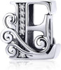 S925 Alphabet 26 Letter Initial Charms For Most Bracelet and Necklace