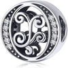 S925 Alphabet 26 Letter Initial Charms For Most Bracelet and Necklace