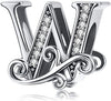 S925 Alphabet 26 Letter Initial Charms For Most Bracelet and Necklace
