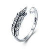 MsRosy FEATHER WINGS ADJUSTABLE FINGER RING - msrosy