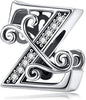 S925 Alphabet 26 Letter Initial Charms For Most Bracelet and Necklace